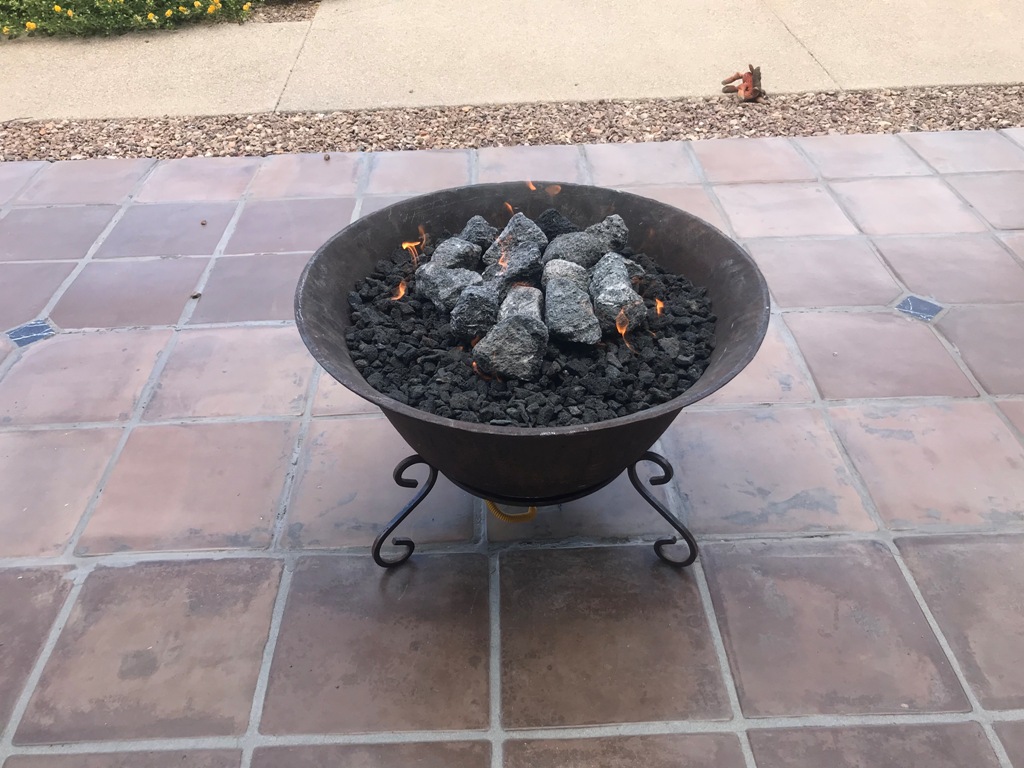 installing a gas line to a fire pit 4