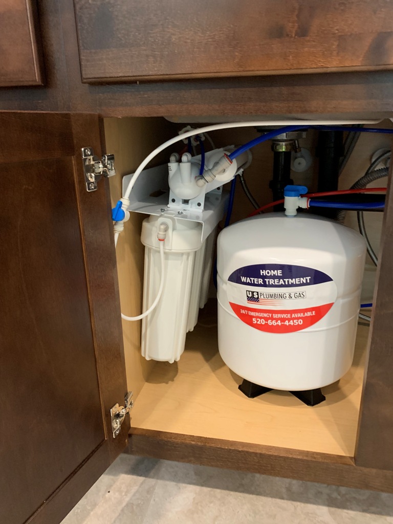 reverse osmosis unit by US Plumbing and Gas Tucson